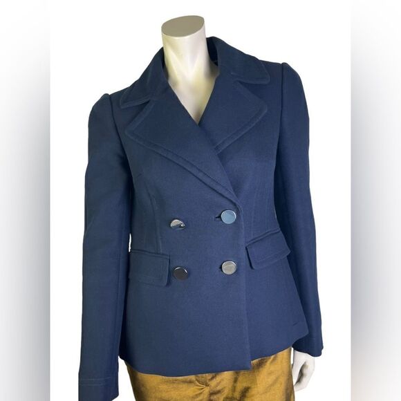 Banana Republic Navy Double-Breasted Blazer/Jacket Perfect Condition Size Small - Picture 4 of 7